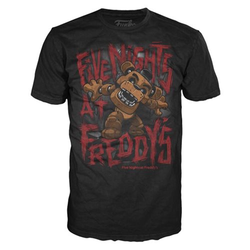 Five Nights at Freddy's Freddy Fazbear Youth Black T-Shirt